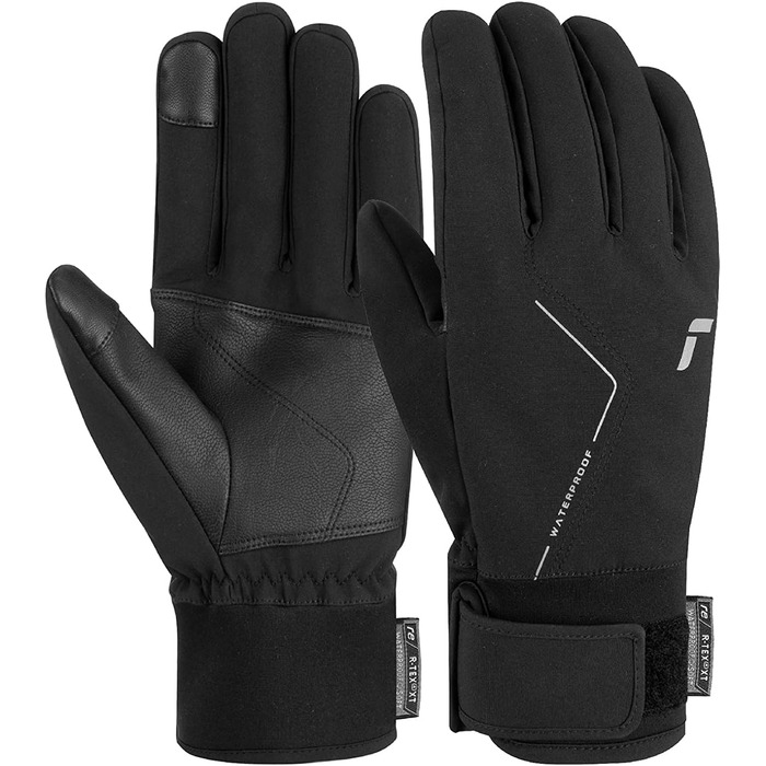 Універсальні спортивні рукавички Reusch Diver X R-TEX XT для сенсорних екранів, водонепроникні, вітрозахисні, дихаючі, для чоловіків і жінок, чорні/сріблясті, розмір 8.5