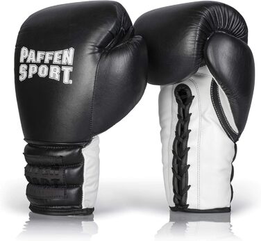 Боксерські рукавички Paffen Sport PRO LACE зі шнурівкою, натуральна шкіра, для тренувань і спарингів у боксі та єдиноборствах