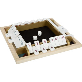 Настільна гра Small Foot Shut The Box Gold Edition, кубикова, для всієї родини, від 6 років, арт. 12364, різнокольорова
