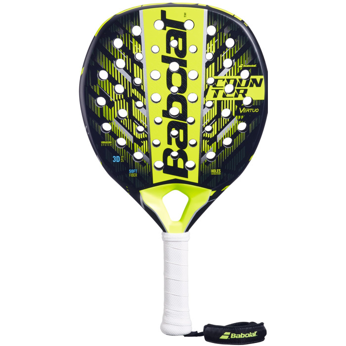 Ракетка для падел Babolat Counter Vertuo, жовта, легка - для гравців атакуючого стилю