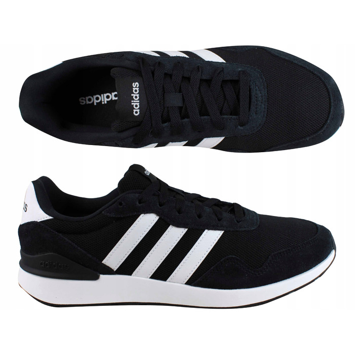 Чоловічі легкі спортивні кросівки adidas Run 60s 4.0, чорні, JR6622, 43 1/3