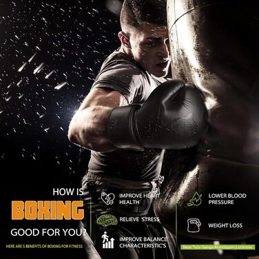 Боксерські рукавички Dripex з PU шкіри, 8-16 oz, для чоловіків, жінок, молоді, MMA, муай-тай, кікбоксинг