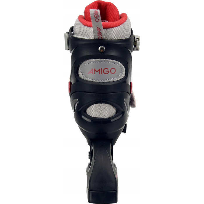 Регульовані ролики та ковзани 2в1 AMIGO 30-33 ABEC7, червоні