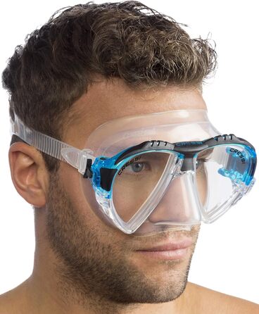 Маска для снорклінгу та дайвінгу Cressi Matrix (Комплект: маска + трубка Gamma) – унісекс, прозора/чорна