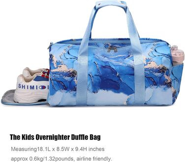 Спортивна сумка для підлітків з відділеннями для взуття та мокрого одягу, для танців, плавання, подорожей