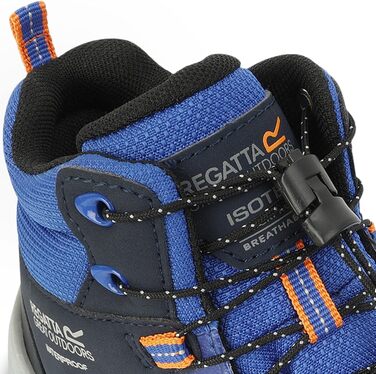 Дитячі черевики Regatta Samaris III для ходьби та походів, 32 EU, Оксфорд, Синій/Помаранчевий