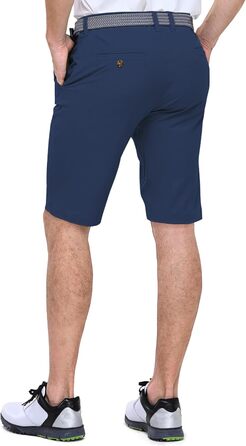 Чоловічі шорти для гольфу Outdoor Ventures UPF 50+ Stretch Dry Fit, швидкосохнучі бермуди з кишенями, темно-сині, розмір 32