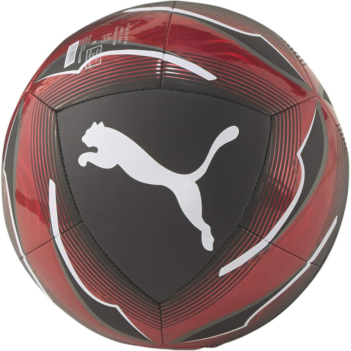 Футбольний м'яч PUMA AC Milan ICON, розмір 5, чорний/червоний