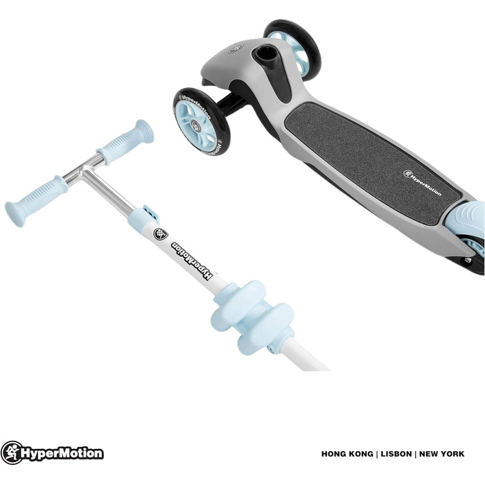 Самокат дитячий Kinderroller HyperMotion 3в1 блакитний: самокат, біговел, літній транспорт для дівчаток та хлопчиків