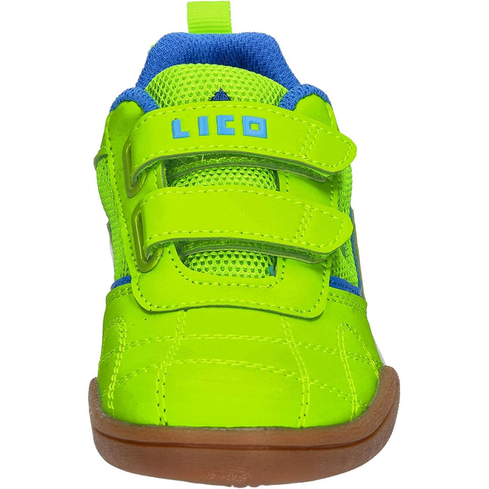 Дитячі спортивні залатно-розстібні кросівки Lico Sloan (34 EU, блакитний, лимонний)