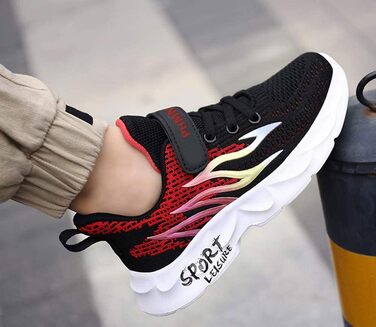 Дитячі кросівки Kinder: спортивні, легкі, дихаючі, для бігу, занять фітнесом, вулиці, залу (35 EU, Cx6888 Schwarz)