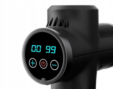 Перкусійний масажер WELLMI MG03PRO CARBON FASCIA — ручний масажер для спини та м'язів