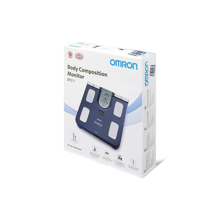 Ваги-аналізатор складу тіла та жиру Omron BF511, темно-сині