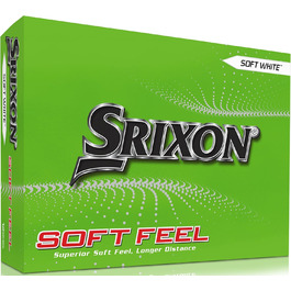 Гольф-м'ячі Srixon Soft Feel 13 та 14 | М'які, довговічні, стабільний політ, контрольований спін | Преміум-якість, відчуття та контроль на гріні | Жовто-білі, білі