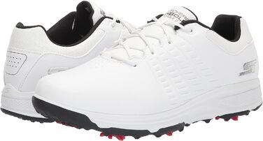 Чоловічі гольф-туфлі Skechers Torque водонепроникні, 44 EU, широка колодка, білий/чорний колір