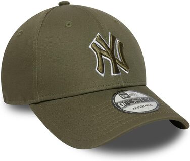Кепка New Era 9Forty Strap Cap з вишитим логотипом New York Yankees (оливковий)