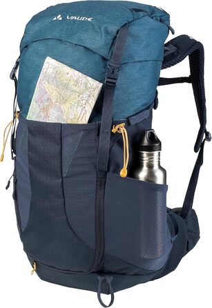 Туристичний рюкзак VAUDE Brenta 36+6 л, водонепроникний, з дощовиком, для жінок і чоловіків, зручний трекінговий рюкзак з органайзером (Eclipse)