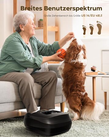 Масажер для ніг Shiatsu з пультом керування та LCD-дисплеєм, до 48 розміру, ідеальний подарунок для жінок/матусь/батьків