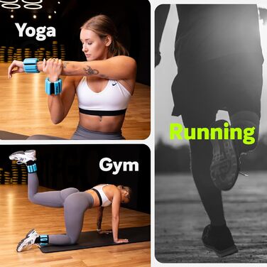 Набір регульованих важелів на зап'ястя Fizyo (2 шт.) - 225г для йоги, танців, пілатесу, кардіо