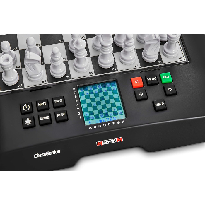 Шаховий комп’ютер MILLENNIUM ChessGenius M810 2024 з підсвіткою, магнітними фігурами, сенсорною дошкою, до 2050 ELO