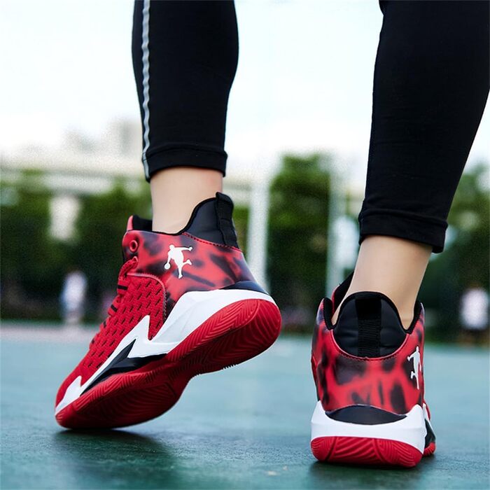 Дитячі баскетбольні кросівки High Top для занять спортом та прогулянок. Зносостійкі, антиковзаючі, дихаючі, розміри 31-40 (H685 Crot, 35 EU)