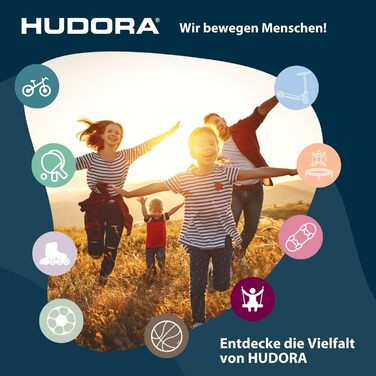 Ворота для футболу HUDORA Pro Tect Advanced – зовнішні, з сіткою та стійкою до погодних умов обшивкою – для дітей та дорослих – легка установка в саду – білі, 180 x 120 см