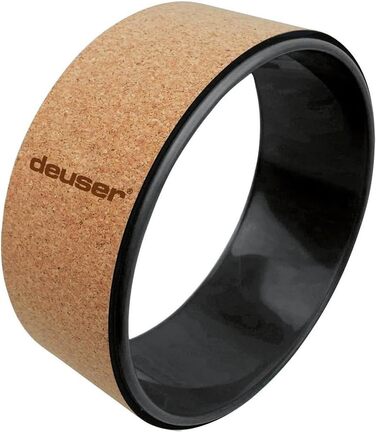 Йога-ролик Deuser Sports з корку, нековзка м'яка поверхня, для тренувань початківців і досвідчених