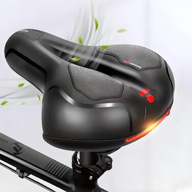 Велосипедне сідло Retoo: гелеве, широке, м'яке, комфортне, дихаюче, амортизуюче, ергономічне з водонепроникним чохлом