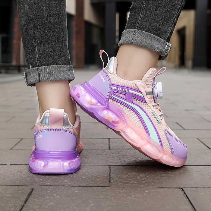 Дитячі кросівки ITSOGOO для бігу та активного відпочинку. Легкі, дихаючі, для дівчаток та хлопчиків, розмір 28-37 EU (36 EU, Рожевий)