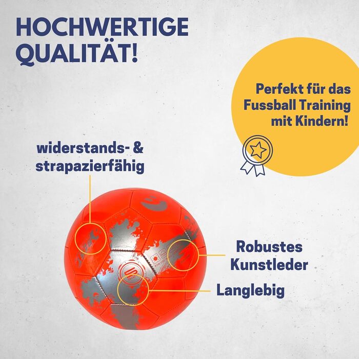 Футбольний м'яч BEST SPORTING Speed 2.0, розмір 5, дитячий, яскравий дизайн, для тренувань