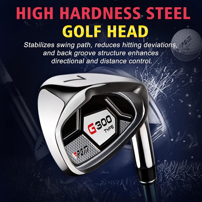 Набір гольф-клубу PGM для чоловіків – 9/12 штук, драйвер Titan #1, міцні залізи, прощальний паттер, для правшів та лівшів, 12 гольф-клубу з графітовим сердечником