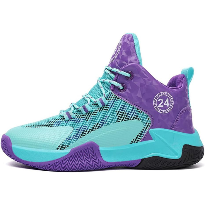 Дитячі баскетбольні кросівки Kinder – унісекс, рожеві, розмір 36 EU. Антиковзаюча підошва, високий верх, для хлопчиків та дівчаток