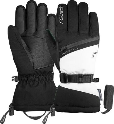 Жіночі рукавички Reusch Demi R-tex XT, водонепроникні, дихаючі, дуже теплі, чорні/білі, розмір 8