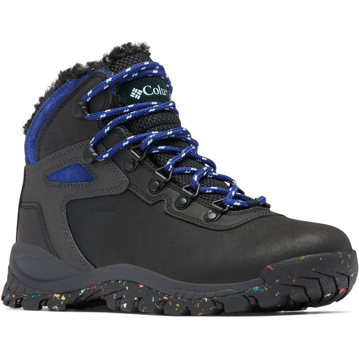 Черевики жіночі Columbia Newton Ridge Plus Omni Heat 38 EU чорного кольору з темно-синьою вставкою