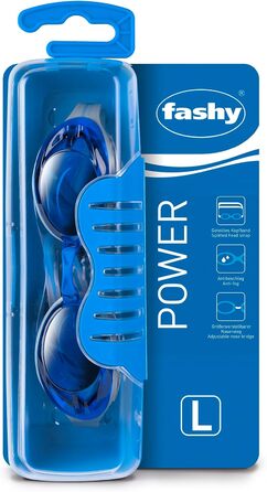 Окуляри для плавання Fashy Power Unisex, сині - комфортні, 1 шт.