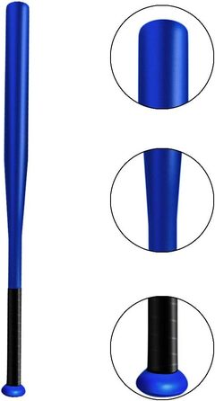 Бейсбольна біта сталева 25 дюймів (Stahl) з чохлом, синя