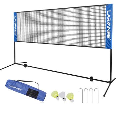 Сітка для бадмінтону, волейболу, тенісу, 3-позиційна висота, 107/120/155 см, портативний набір для саду, приміщень, вулиці