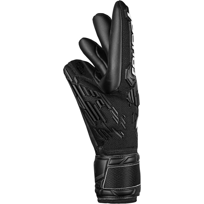 Воротарські рукавички Reusch Attrakt Freegel Infinity Finger Support чорні, унісекс, розмір 8.5
