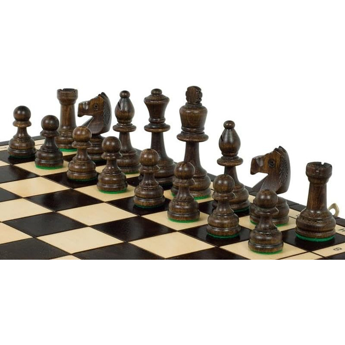 Олімпійські шахи Sunrise Chess & Games 42x42 см, традиційні, ручний розпис, фігури Стаунтон, дерев'яні
