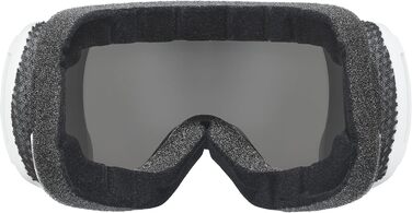 Гірськолижна маска Uvex Downhill 2100 VP X, унісекс, біла, фотохромна, поляризаційна, універсальний розмір