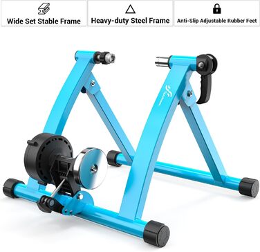 Роликовий тренажер Sportneer для велосипеда - магнітний ролик з 6 рівнями опору для велотренувань в приміщенні (26-28' & 700C)