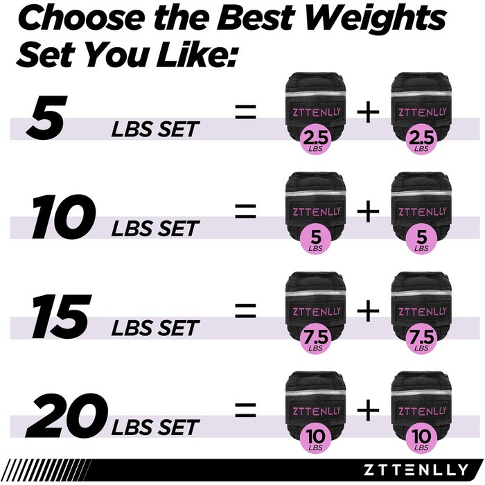 Регульовані ваги для щиколоток/зап'ясть, 1-5/10/15/9 кг, пара з сумкою, дихаючі тканини, світловідбиваючий кант, для силових тренувань, ніг, рук, щиколоток, ходьби. Підходять для жінок та чоловіків