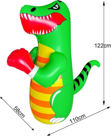 Дитячий боксерський мішок з підставкою, боксерський мішок для кікбоксингу, надувний мішок-манекен, іграшки Cool Fun Toys, динозавр, для хлопчиків, спорт, подарунок, активний відпочинок
