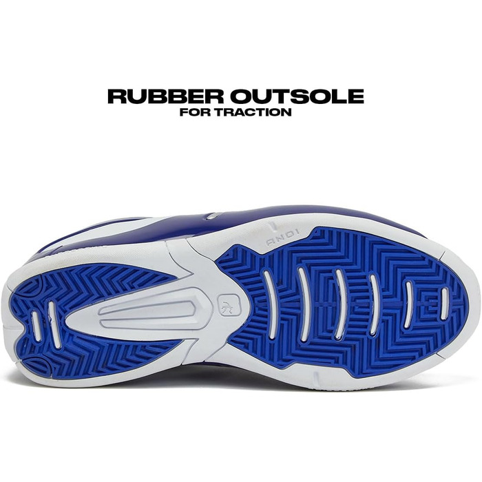 AND1 Rise чоловічі баскетбольні кросівки: для гри в залі, на вулиці та на майданчику. Розміри 40-50. Білий, темно-синій.