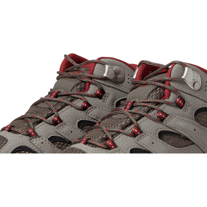 Черевики для ходьби Merrell Moab 3 Mid Wtrpf для хлопчиків (12 Wide Big Kid, Boulder Rot)