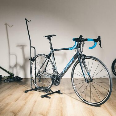 Підставка для велосипеда CyclingDeal - Регульована стійка для паркування велосипедів, вертикальна та горизонтальна - Безпечне та надійне зберігання MTB та шосейних велосипедів