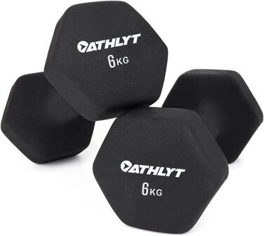 Гантелі Athlyt 2x6 кг неопренові для фітнесу