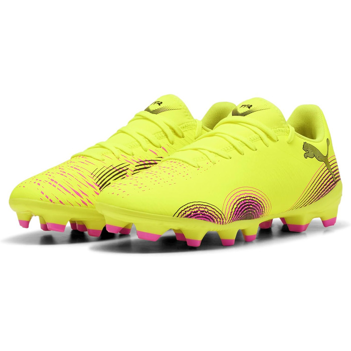 Жіночі футбольні бутси PUMA Future 8 Play Fg/Ag, 38 EU, Yellow Alert/Black/Sun Struck