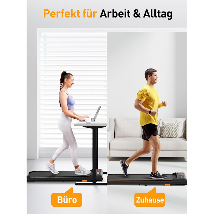 Walking Pad з нахилом 4% - компактний біговий тренажер для дому та офісу. Легкий, складаний, тихий, з LED-дисплеєм та пультом керування, потужність 2.5PS, чорний