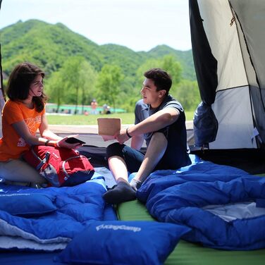 Дитячий спальний мішок KingCamp Rosa L для кемпінгу та піших прогулянок (3-4 сезони)